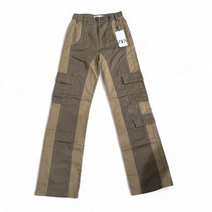 Zara Women's Brown and Khaki Trousers